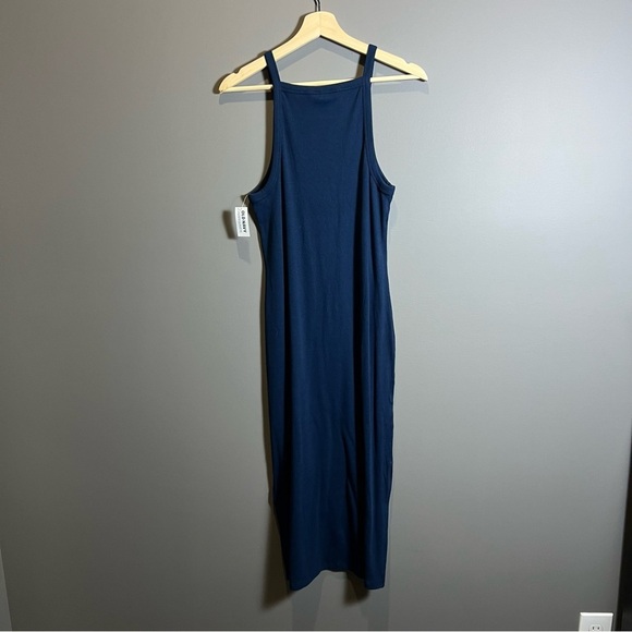 Old Navy Long Blue Sleeveless Midi Sheath Dress - Picture 4 of 7